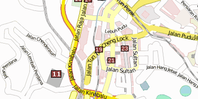 Central Market, Kuala Lumpur Stadtplan