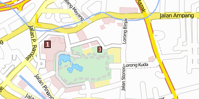 Stadtplan As Syakirin Mosque Kuala Lumpur