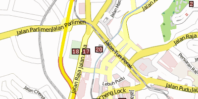 Stadtplan Jamek Mosque Kuala Lumpur