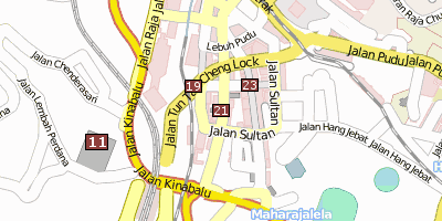 Sri Mahamariamman Temple, Kuala Lumpur Kuala Lumpur Stadtplan